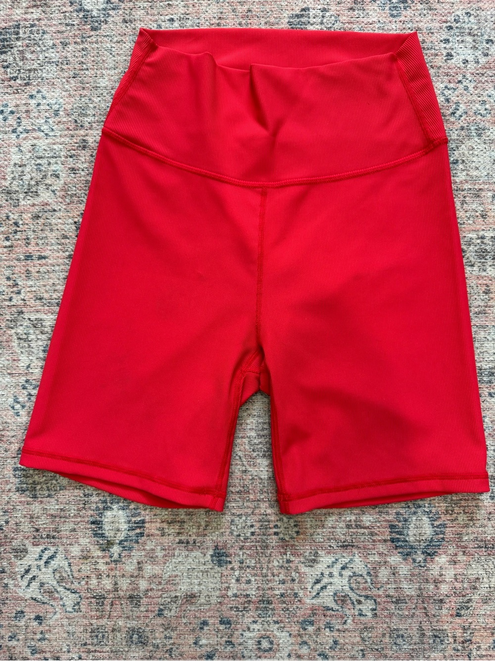 Wilo Ribbed Red Bike Shorts